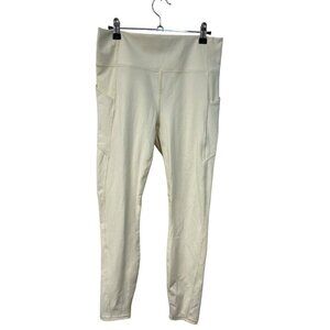 Fabletics Pureluxe Pocket Leggings 7/8 Yellow Size Large